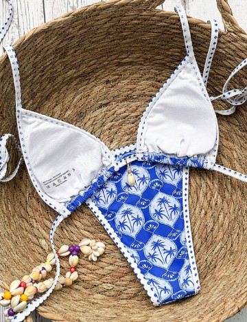 Costum de baie SHEIN, albastru