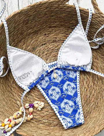 Costum de baie SHEIN, albastru