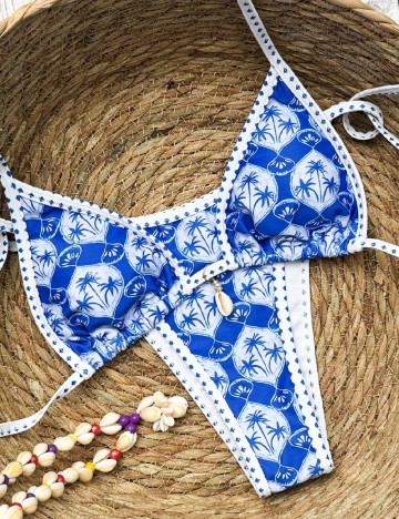 Costum de baie SHEIN, albastru