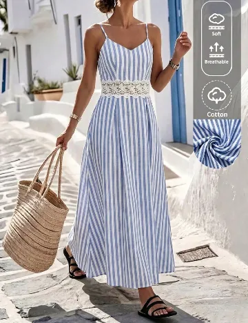 Rochie lunga SHEIN, albastru