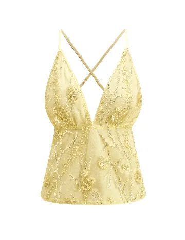 Top SHEIN, galben