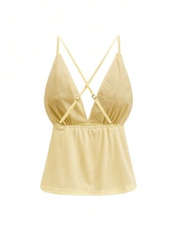 Top SHEIN, galben