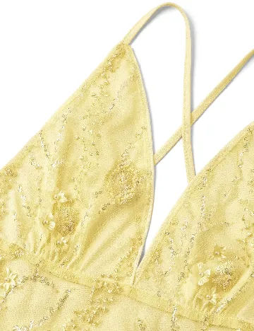 Top SHEIN, galben