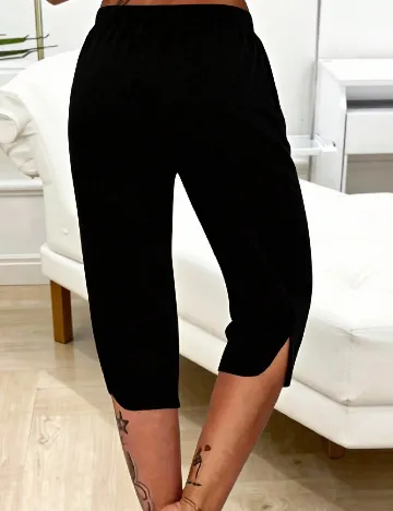 Pantaloni trei sferturi SHEIN, negru