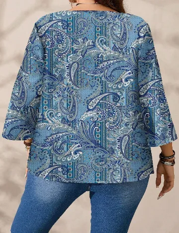 Bluza SHEIN CURVE, albastru