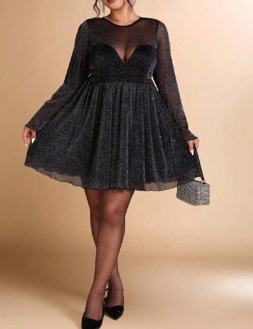 Rochie scurta SHEIN CURVE, negru