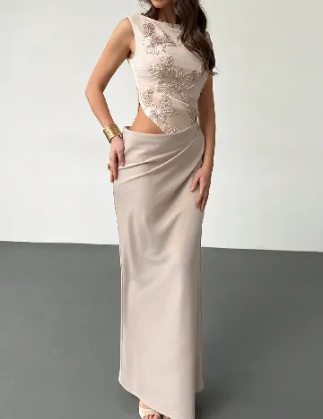 Rochie lunga SHEIN, bej
