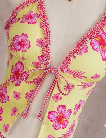 Costum de baie SHEIN, galben