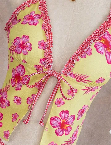Costum de baie SHEIN, galben