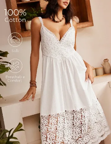 Rochie medie SHEIN, alb