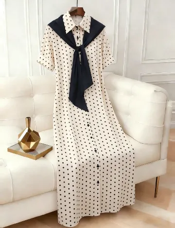 Rochie lunga SHEIN, crem