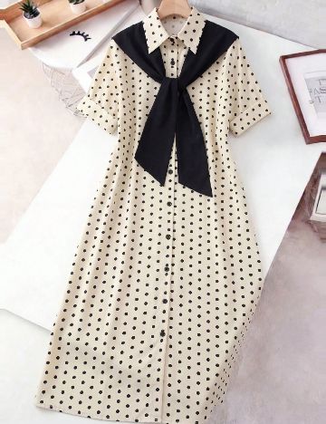 Rochie lunga SHEIN, crem