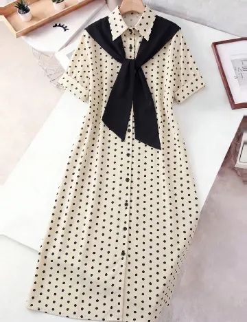 Rochie lunga SHEIN, crem