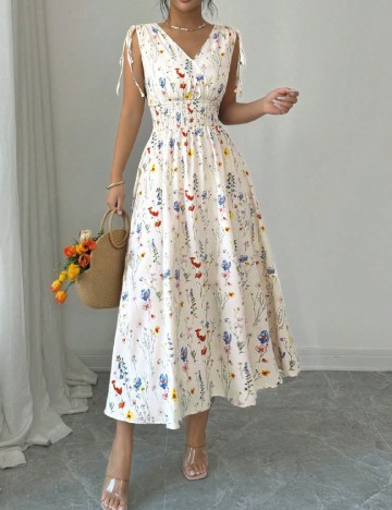 Rochie medie SHEIN, crem