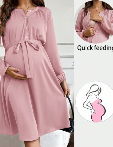 Rochie medie SHEIN Maternity, roz