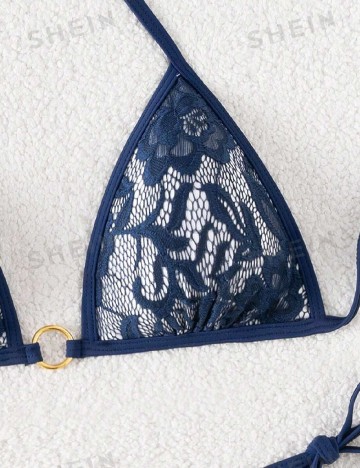 Costum de baie SHEIN, bleumarin
