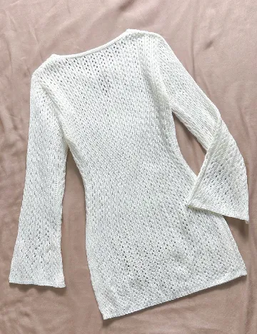 Rochie de plaja Shein Kids, ecrua