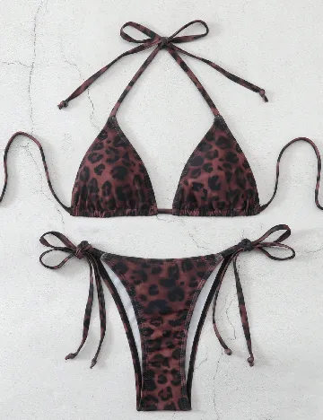 Costum de baie SHEIN, animal print