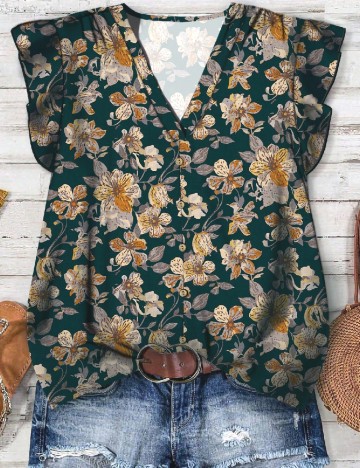 Bluza Emery Rose, floral print