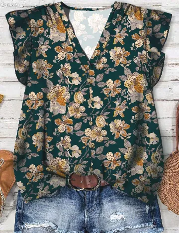 Bluza Emery Rose, floral print
