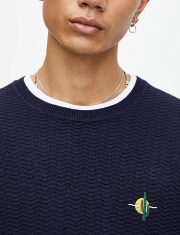 Bluza Pull&Bear, bleumarin