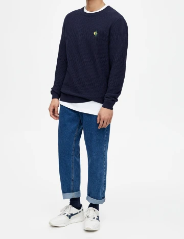 Bluza Pull&Bear, bleumarin