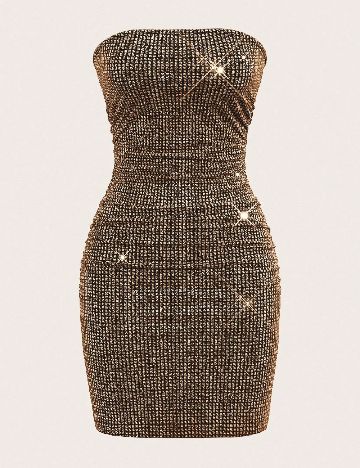 Rochie scurta SHEIN, maro