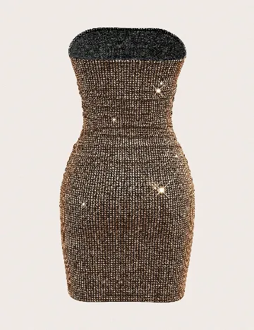 Rochie scurta SHEIN, maro