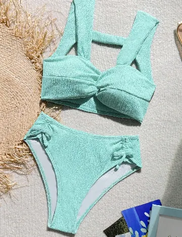 Costum de baie Shein Kids, turcoaz