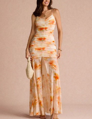 Rochie lunga SHEIN, floral print
