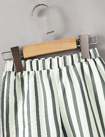 Compleu Shein Kids, verde/alb
