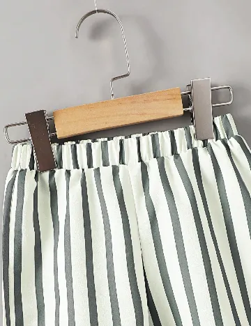 Compleu Shein Kids, verde/alb