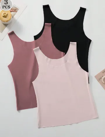 Set topuri 3 bucati SHEIN, mix culori