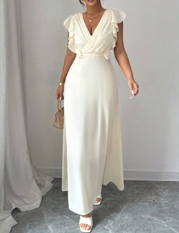 Rochie lunga SHEIN, ecru