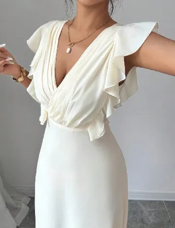Rochie lunga SHEIN, ecru