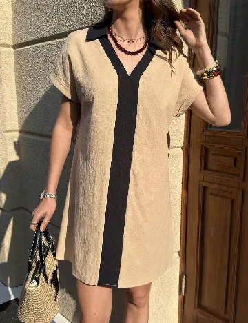 Rochie scurta SHEIN, crem
