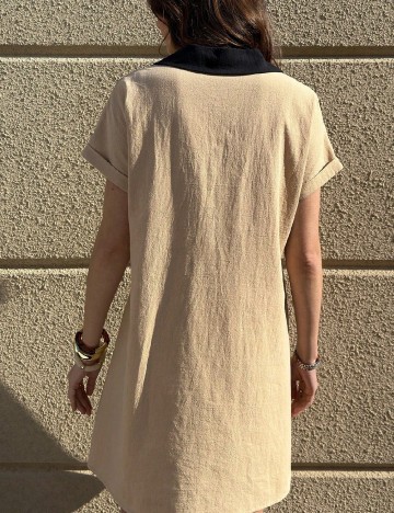 Rochie scurta SHEIN, crem