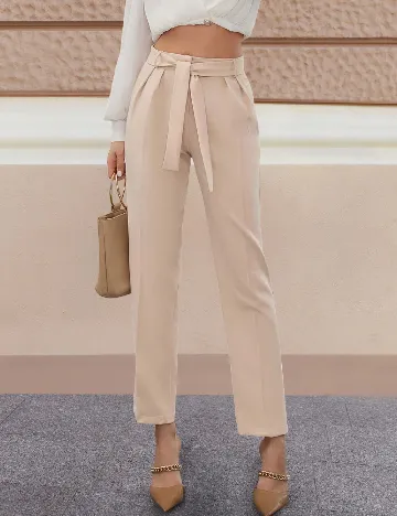 Pantaloni SHEIN, crem