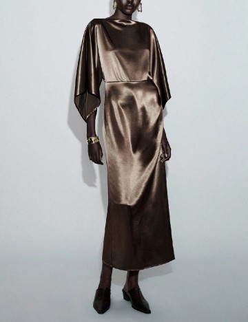 Rochie medie SHEIN, maro