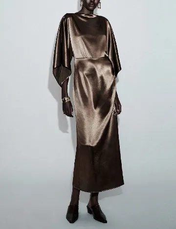 Rochie medie SHEIN, maro