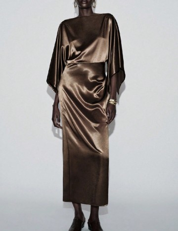 Rochie medie SHEIN, maro