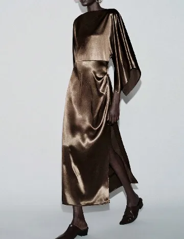 Rochie medie SHEIN, maro