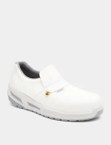 Pantofi de protectie cu varf metalic Giasco, alb