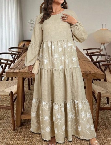 Rochie lunga SHEIN CURVE, bej