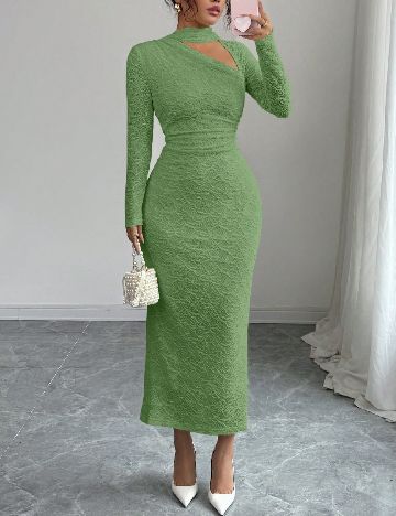 Rochie lunga SHEIN, verde