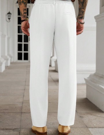 Pantaloni SHEIN, alb