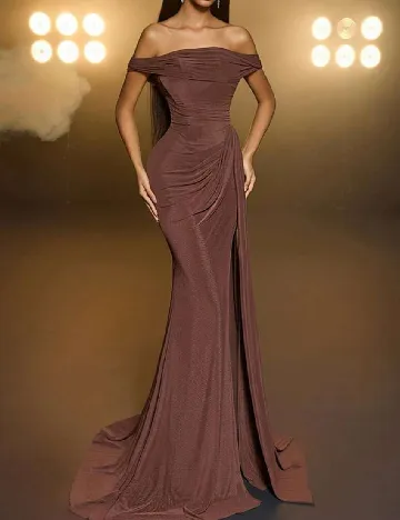 Rochie lunga SHEIN, maro