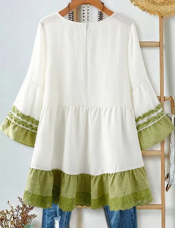 Bluza SHEIN CURVE, alb