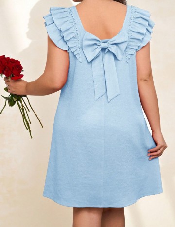 Rochie scurta SHEIN CURVE, albastru