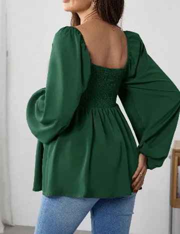 Bluza SHEIN Maternity, verde